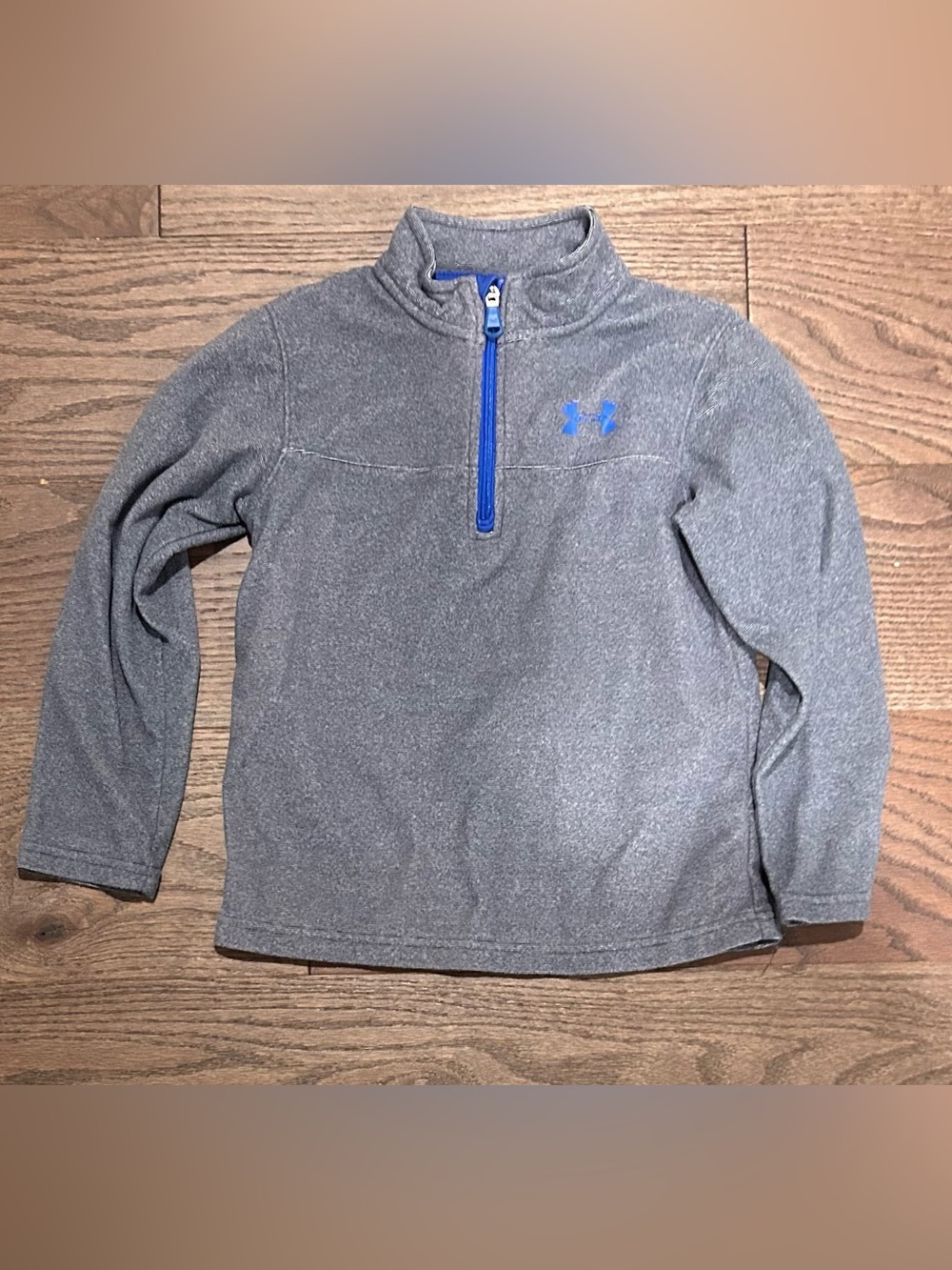 Under Armour Size 7 Boy's 1/4 Zip Fleece Top